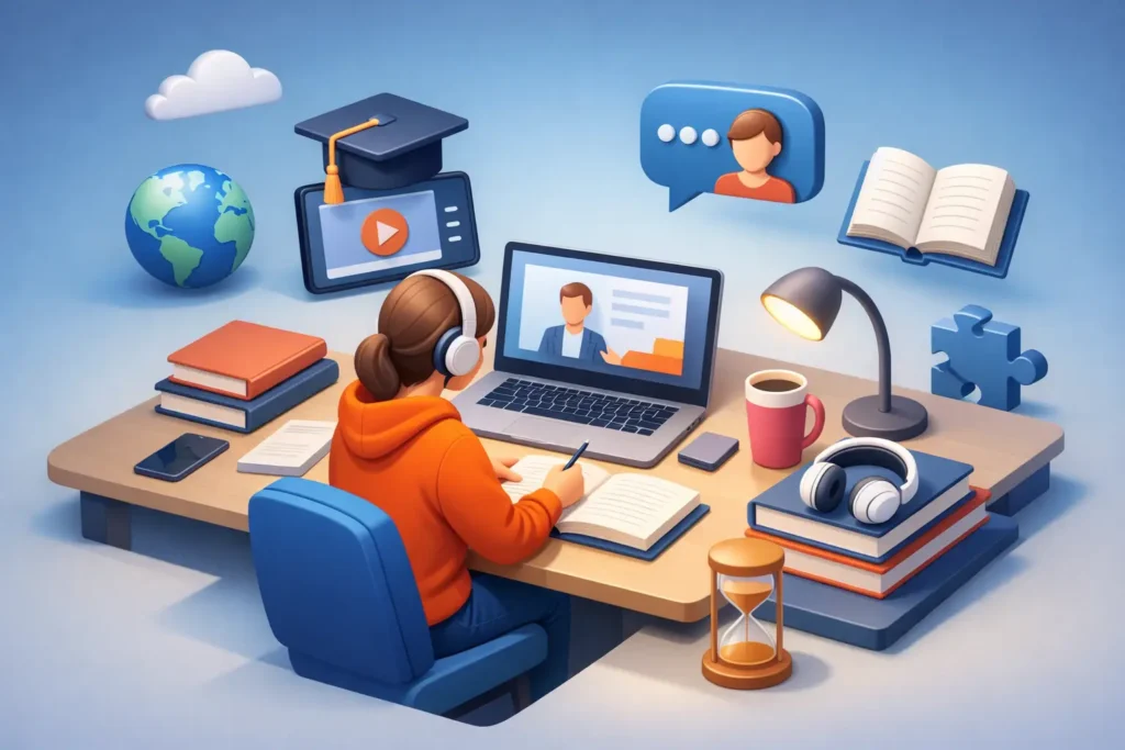 Self Paced Learning Without Live Interaction